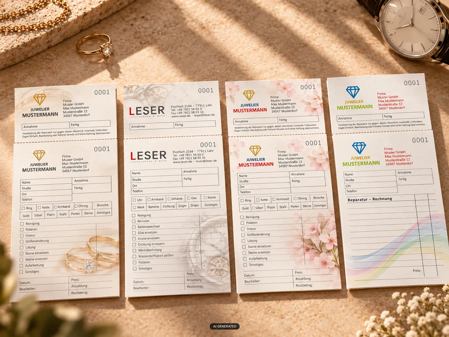 Your design instead of a standard form