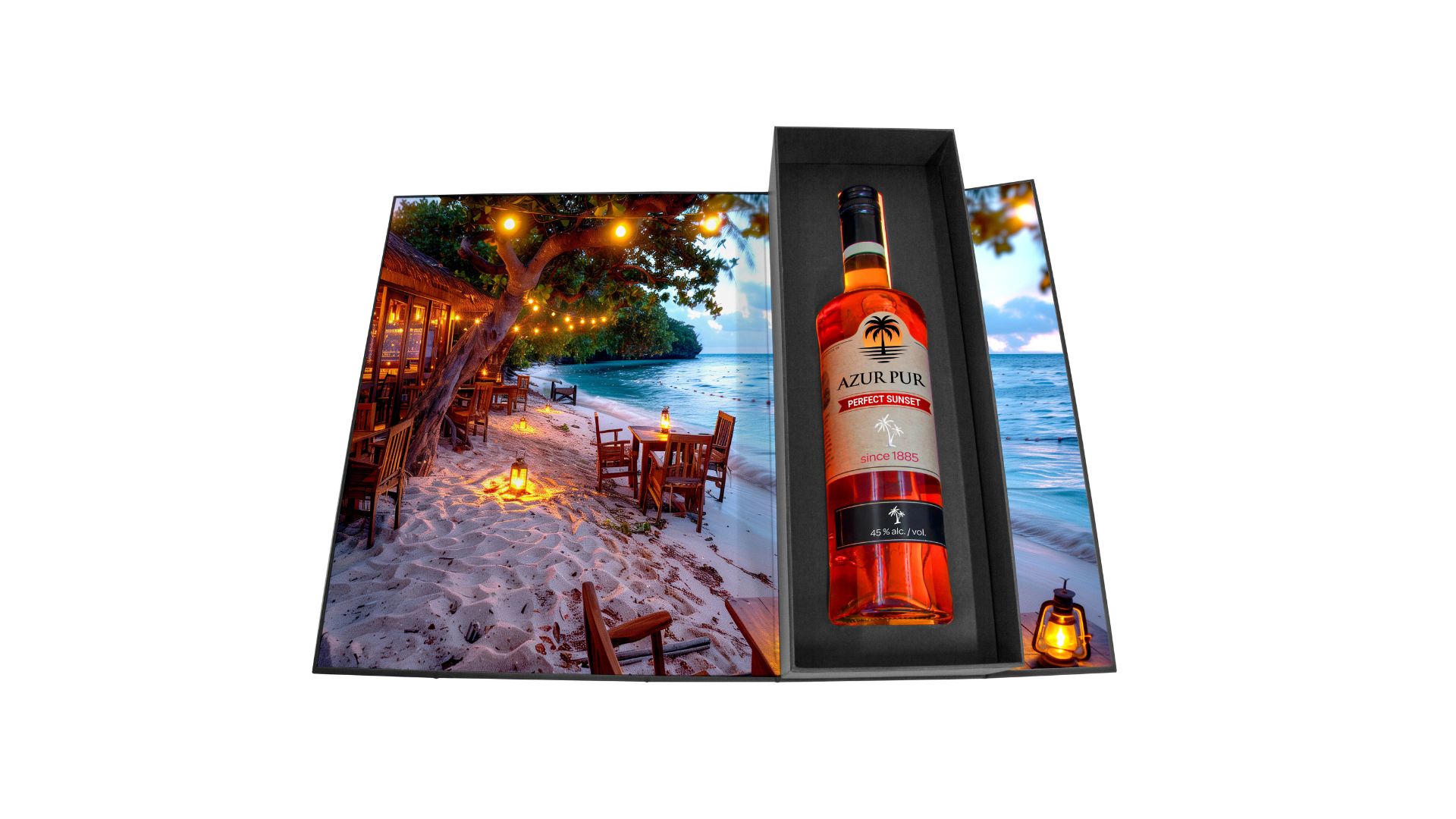 Luminous packaging for spirits Luminous packaging for spirits