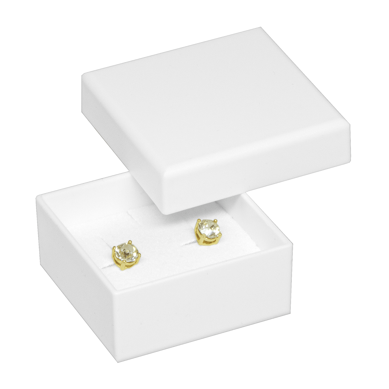 Jewellery boxes made of bio-plastic for ear studs Jewellery boxes made of bio-plastic for ear studs