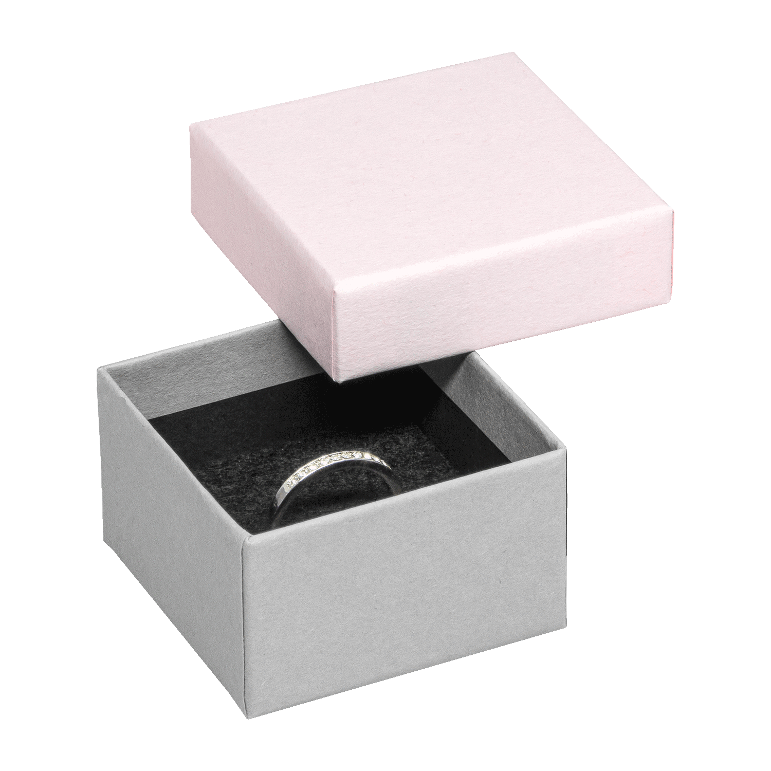 Jewellery boxes made from recycled cardboard for rings - wedding rings - stud earrings