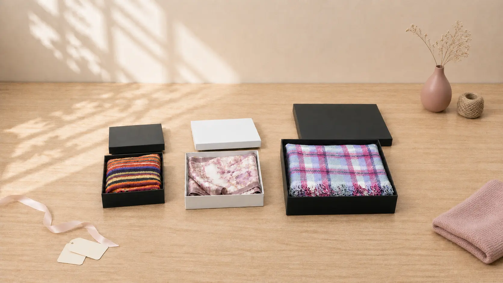 Which gift box suits which scarf?