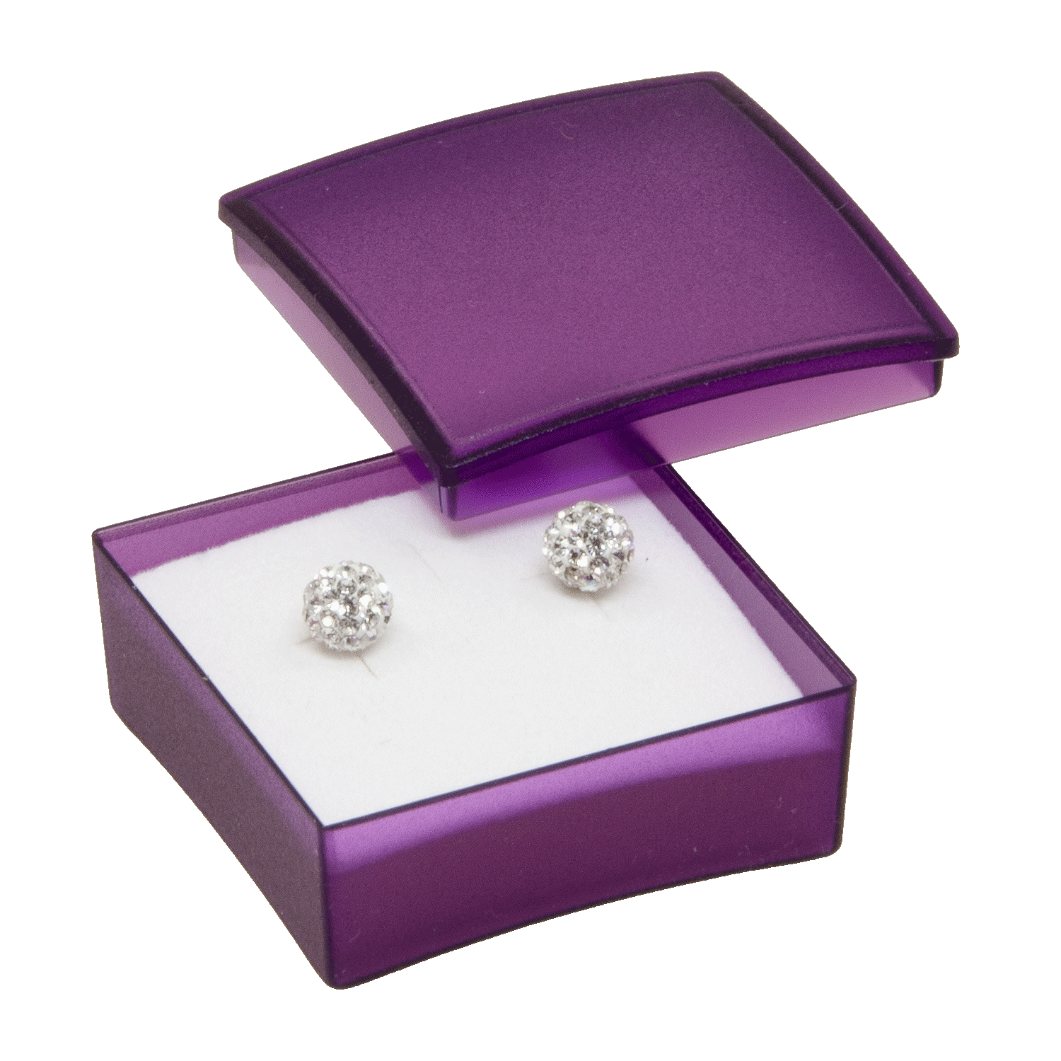 Plastic jewellery boxes for ear studs