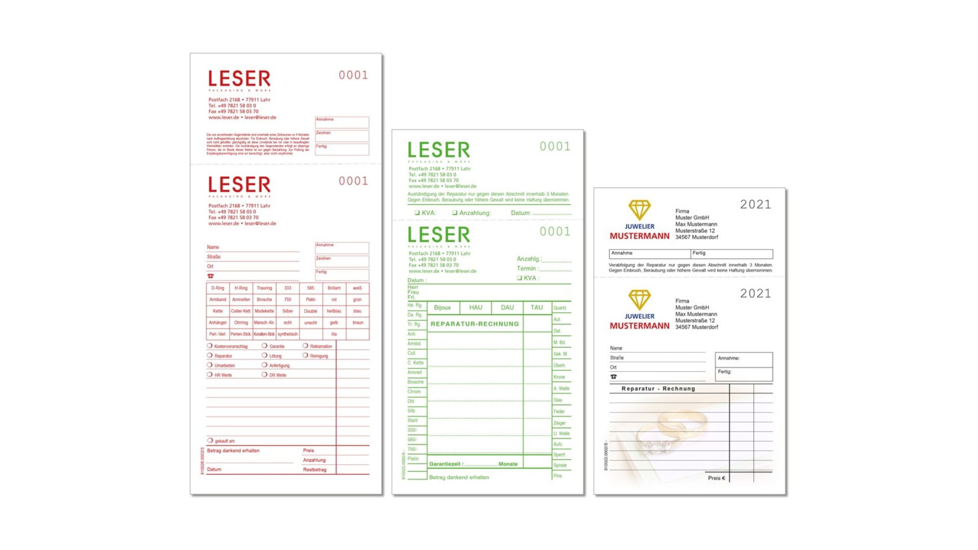 Have individual repair bags designed now