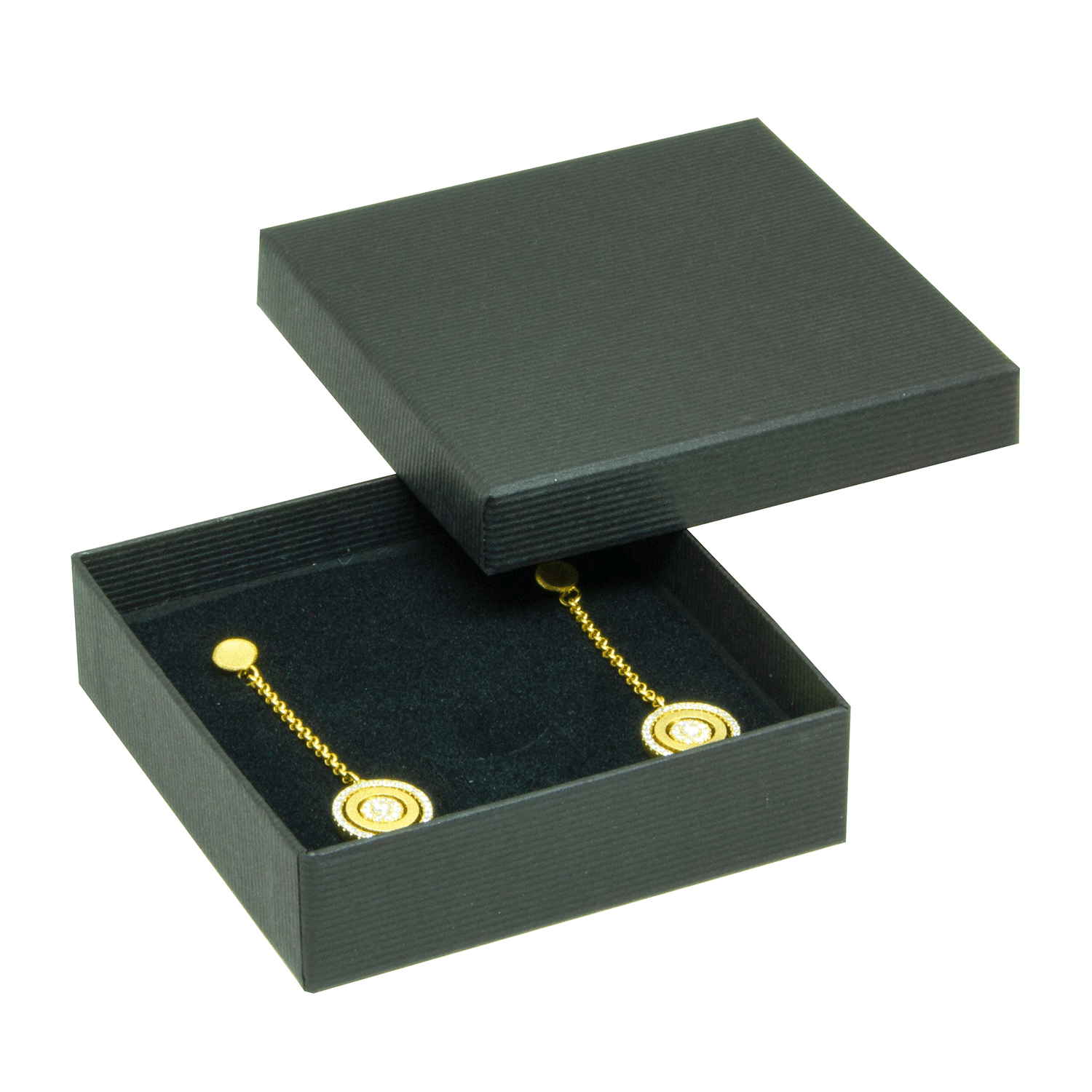Cardboard jewellery boxes for pendants - earrings - set Cardboard jewellery boxes for pendants - earrings - set