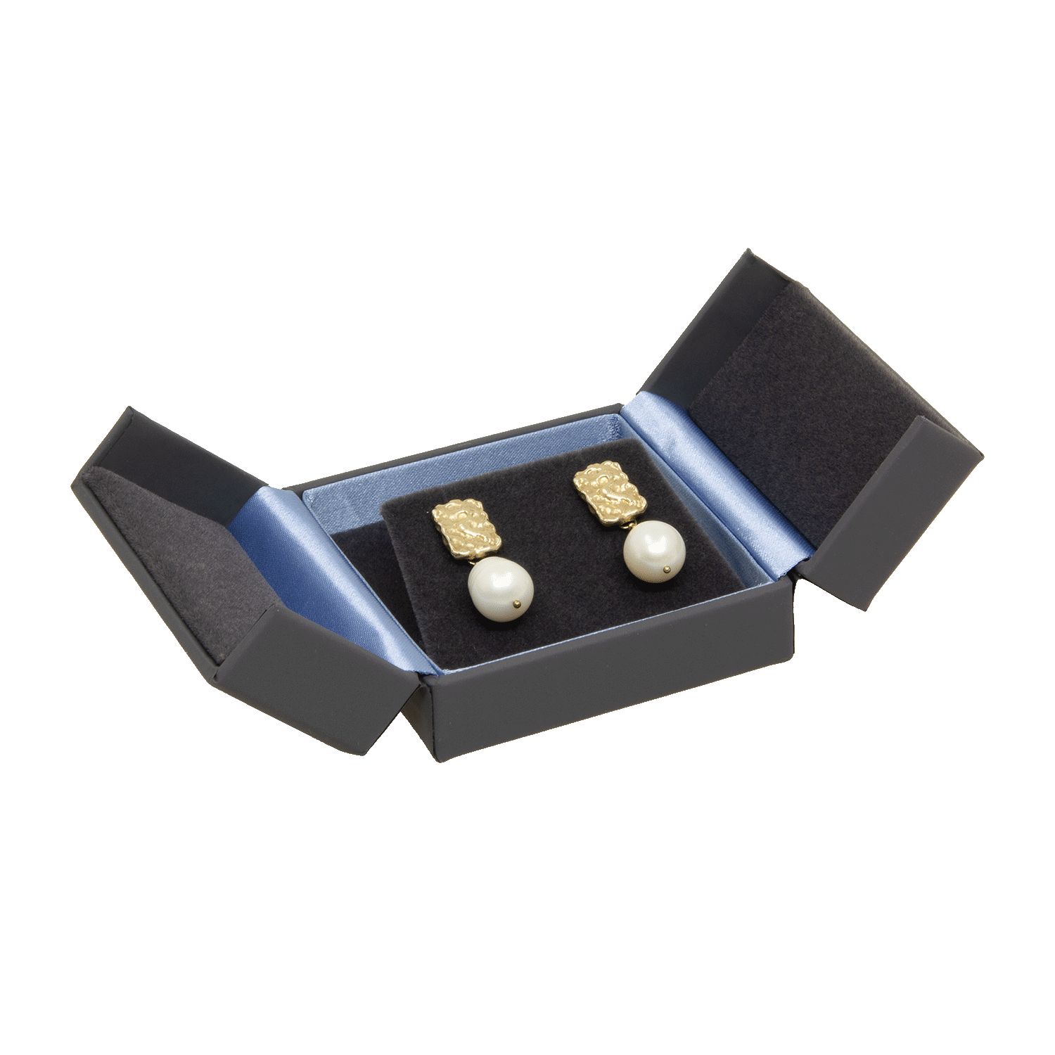 Double door cases for earrings