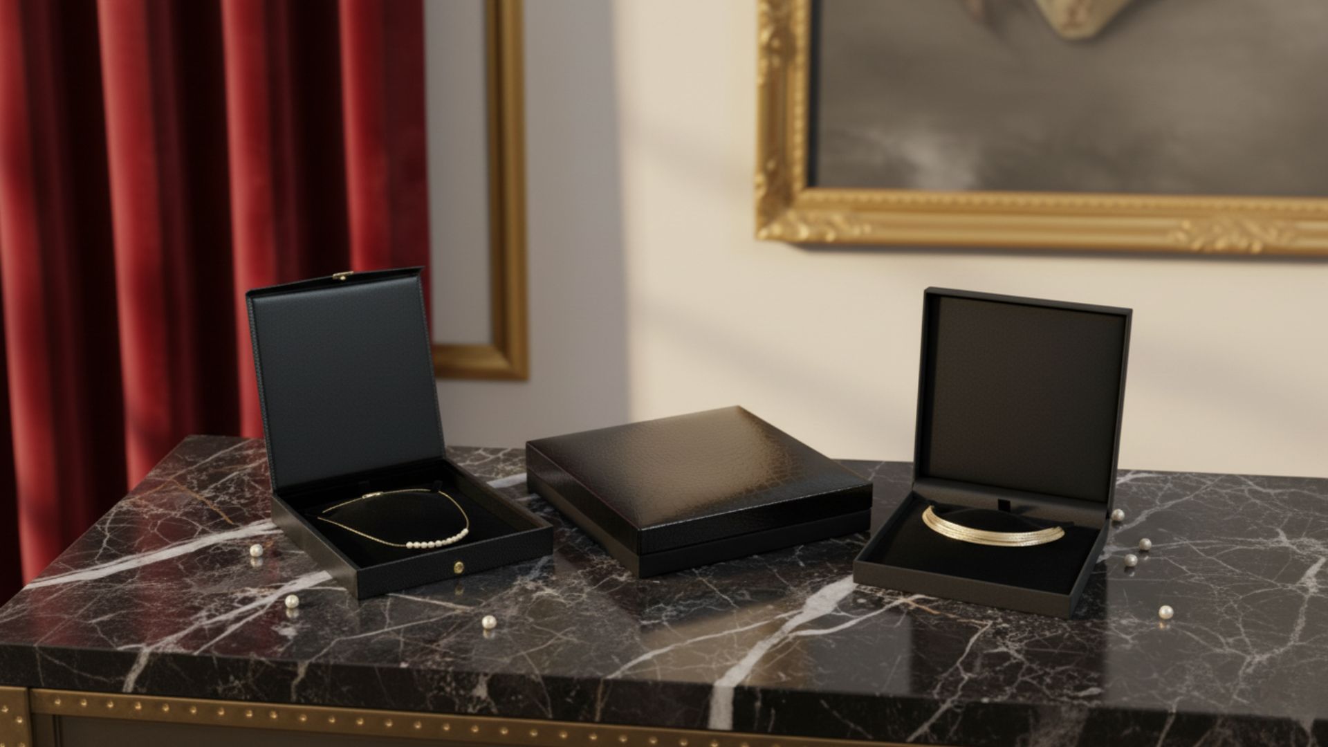 High-quality jewellery packaging for necklaces
