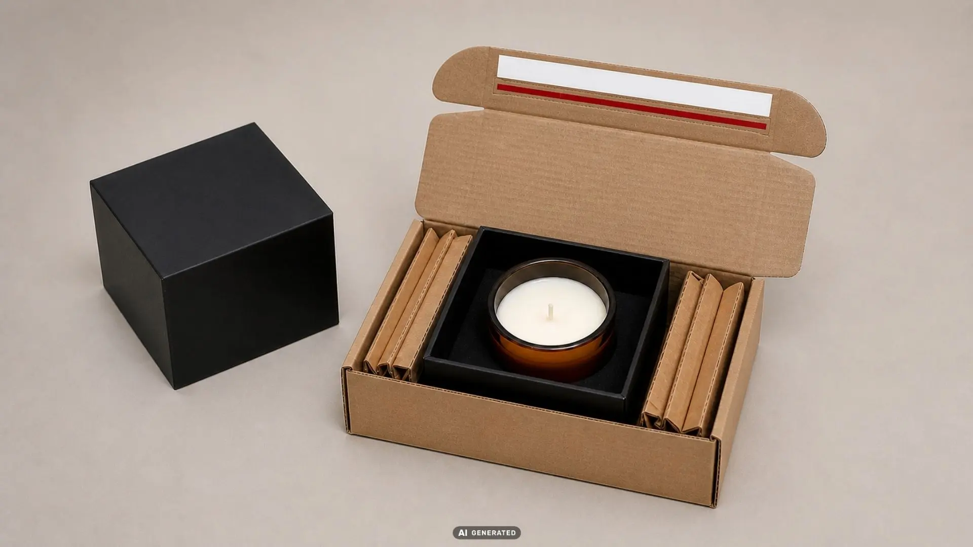 PACKING CANDLES, IN BRIEF