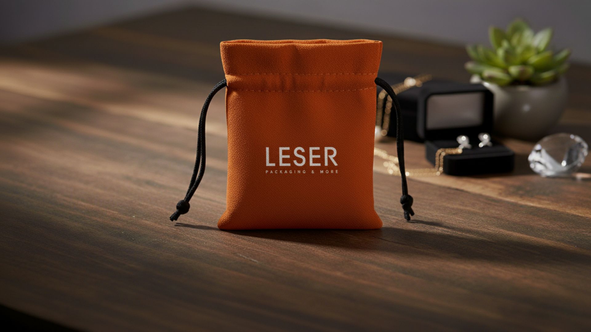 Jewellery pouch with customised logo Jewellery pouch with customised logo