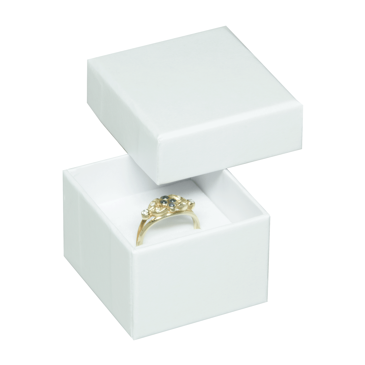 Cardboard jewellery boxes for rings - wedding rings - stud earrings Cardboard jewellery boxes for rings - wedding rings - stud earrings